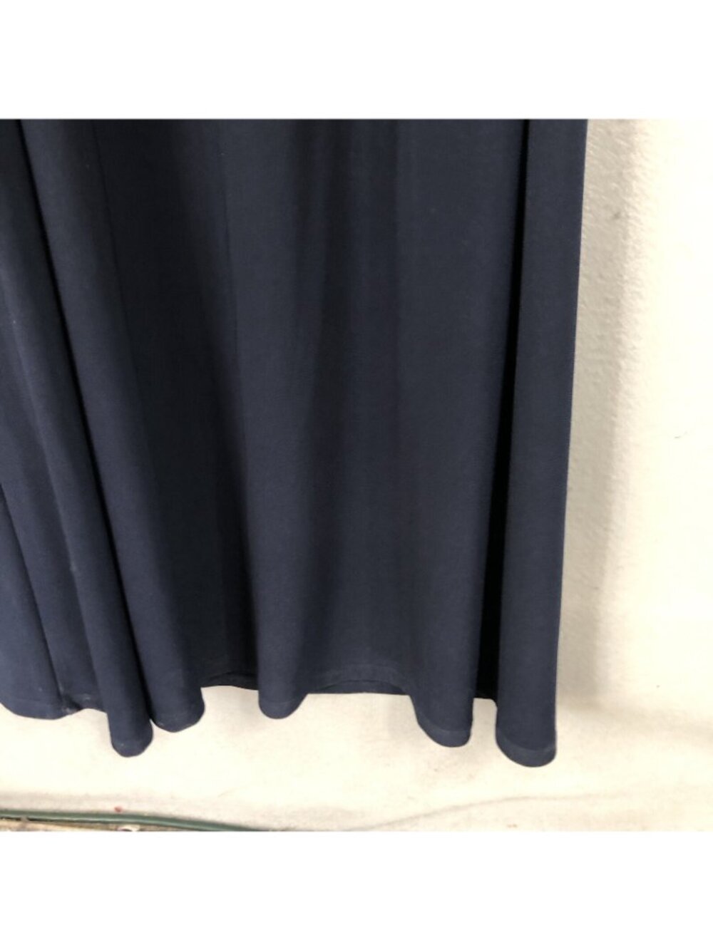 statement Dress Womens 10 Navy Blue Fitted Sequin Sleeves Formal - Picture 9 of 16